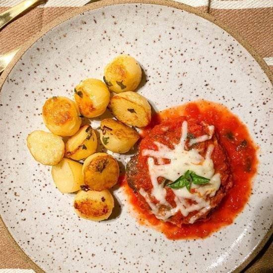 hamburguer parmegiana na air fryer